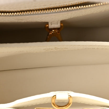 Louis Vuitton Taurillon Capucines BB Blanc Casse 5 of 9
