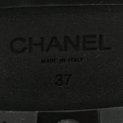 Chanel Calfskin Quilted CC Mocassin Loafers 37 Black 8 of 11