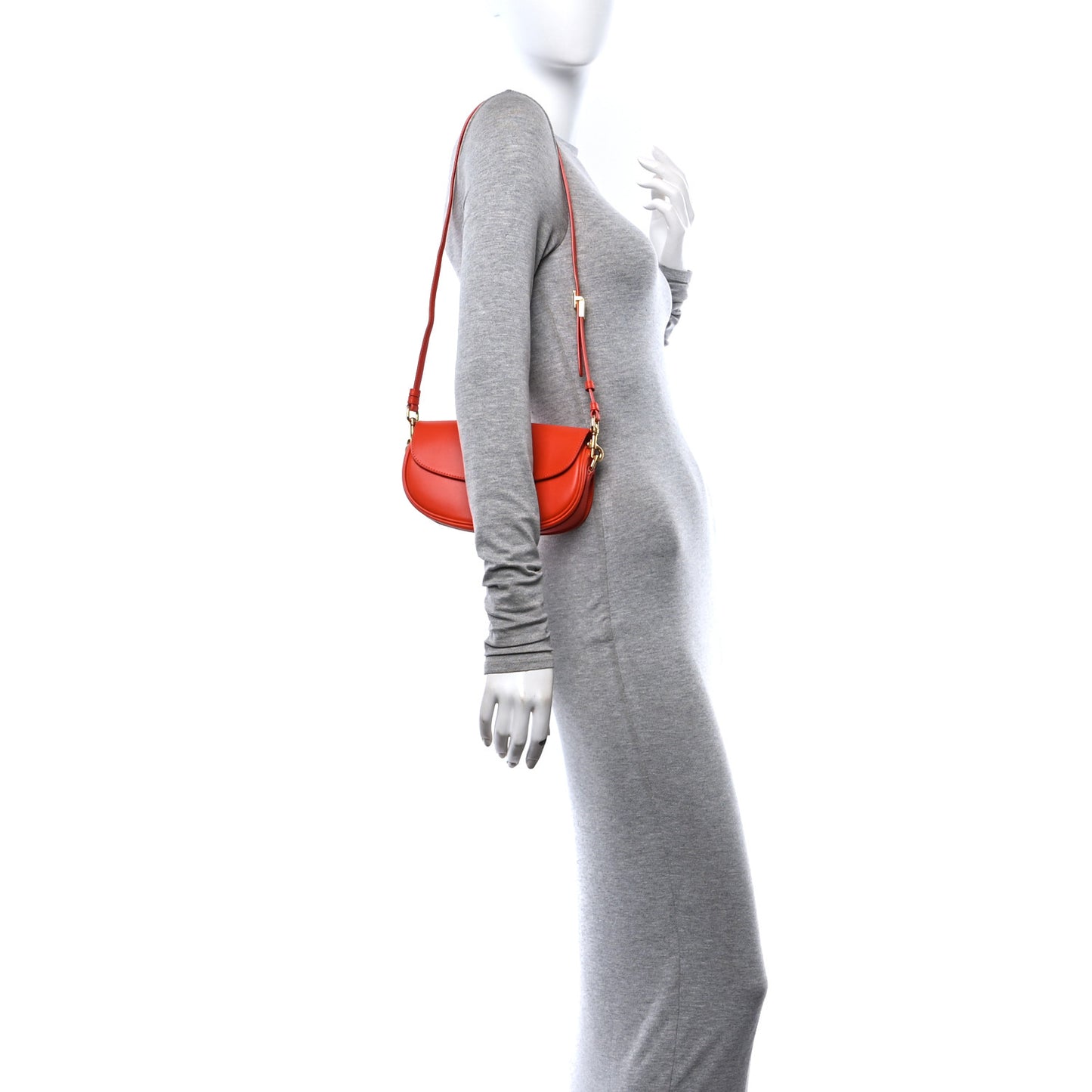 Box Calfskin East West Bobby Bag Orange
