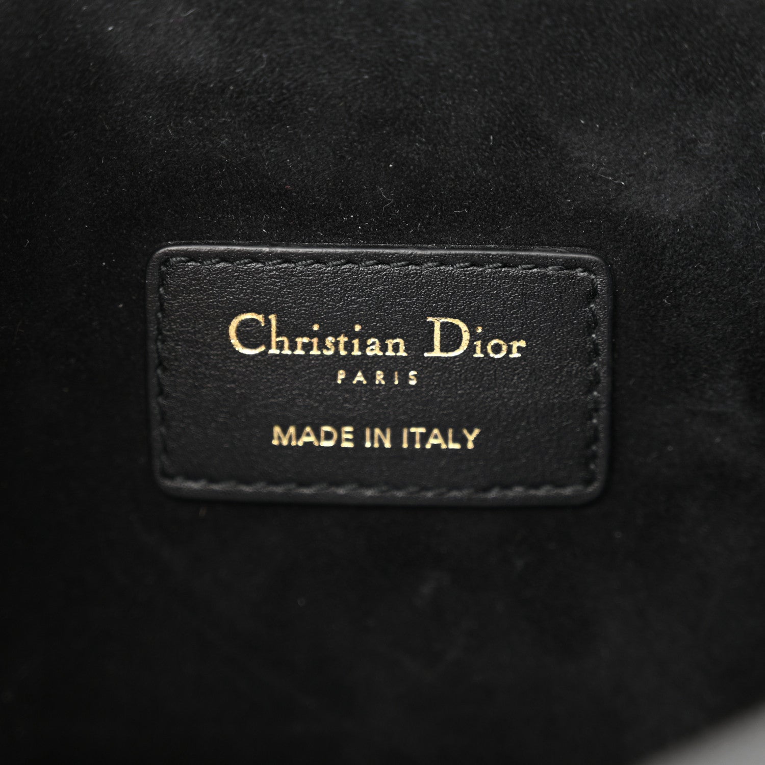Christian Dior Calfskin Tweed Cannage Medium C'est Chain Bucket Bag Black White 6 of 11