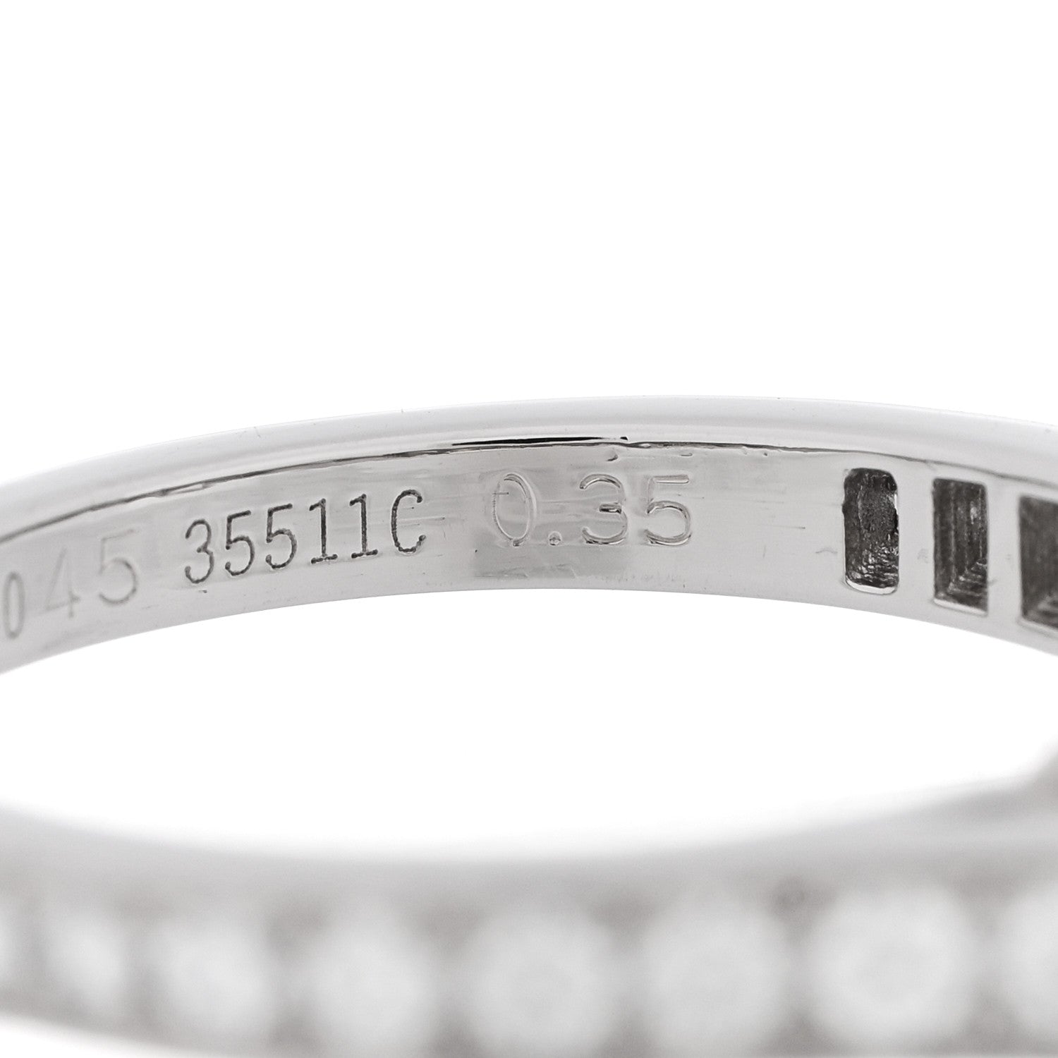 Cartier Platinum Diamond .35ct 1895 Solitaire Engagement Ring 45 3.25 7 of 7