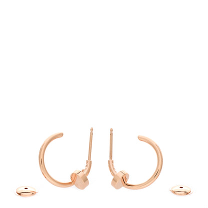 Cartier 18K Pink Gold Juste Un Clou Hoop Earrings 3 of 5
