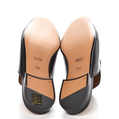 Gucci Calfskin Womens Princetown Slippers 39.5 Black 5 of 9