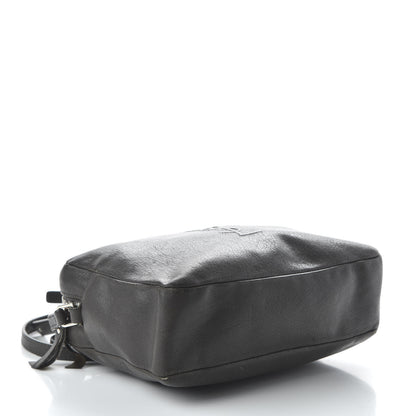 Saint Laurent Lambskin Monogram Small Lou Camera Bag Black 4 of 12