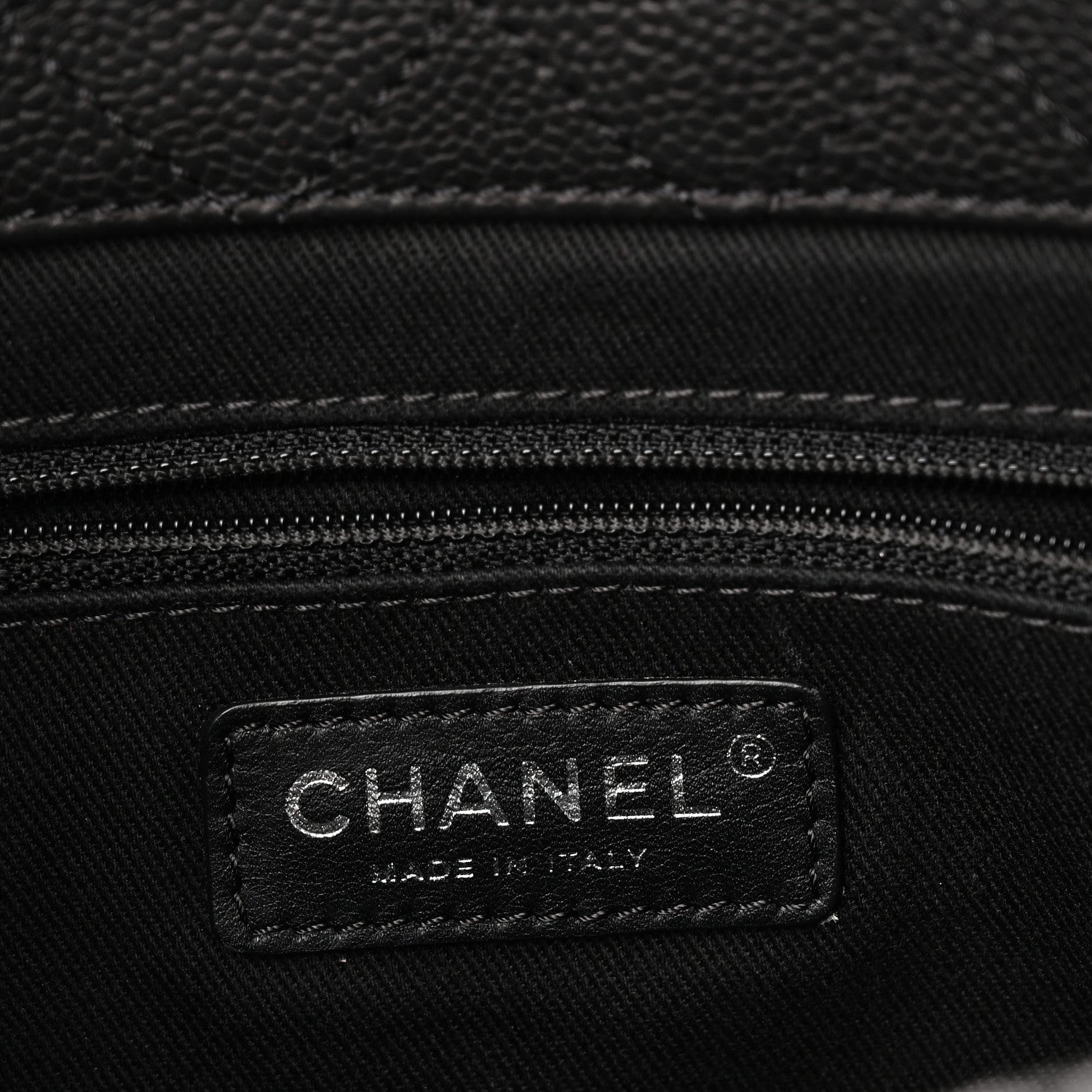 Chanel Caviar Quilted Shopping Tote Black 6 of 10