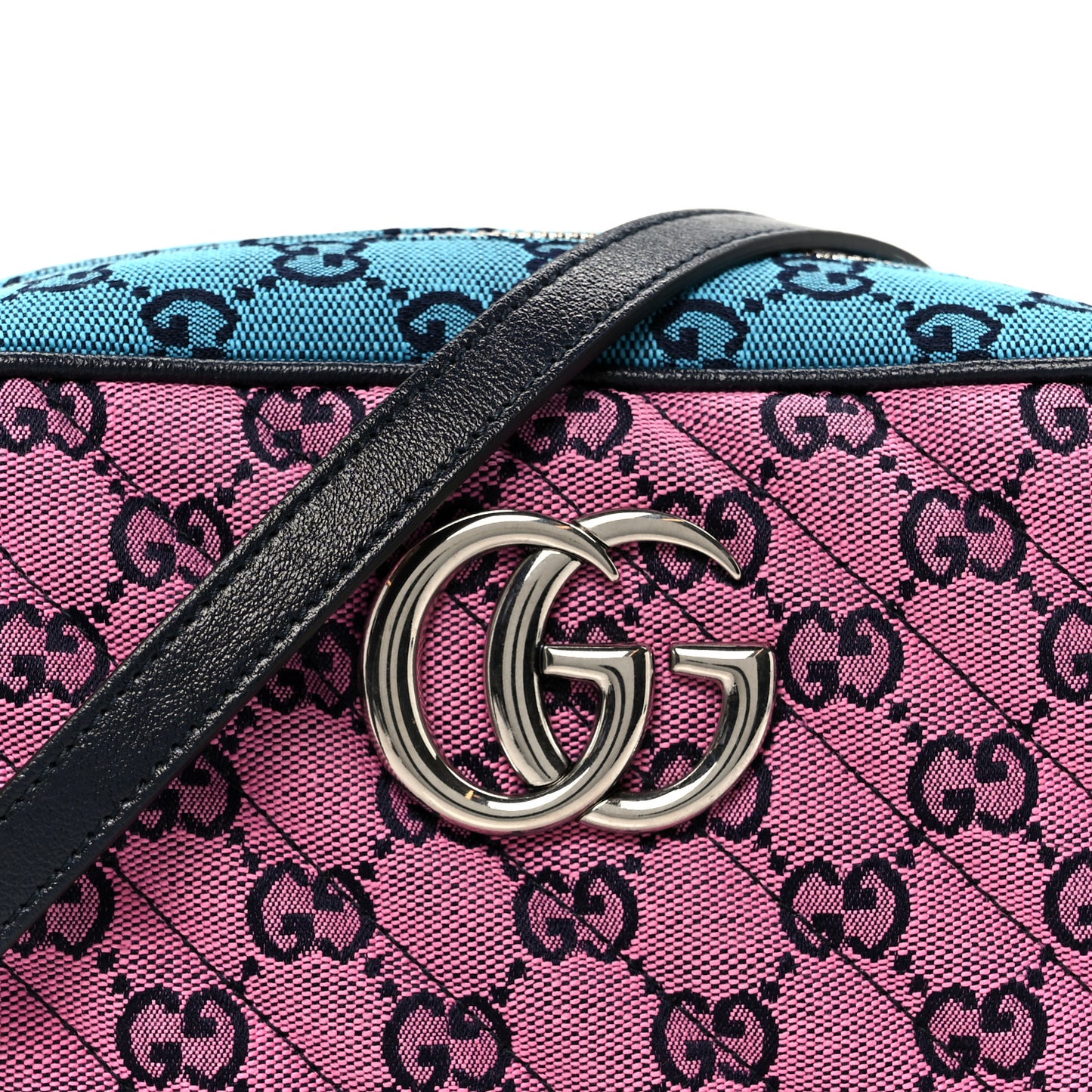 Monogram Multicolor Matelasse Diagonal Small GG Marmont Chain Shoulder Bag Pink Blue Green Red Light Blue