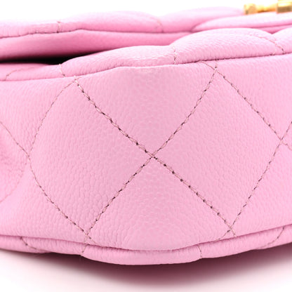 Chanel Caviar Quilted Mini Rectangular Sweetheart Flap Lilac 9 of 10