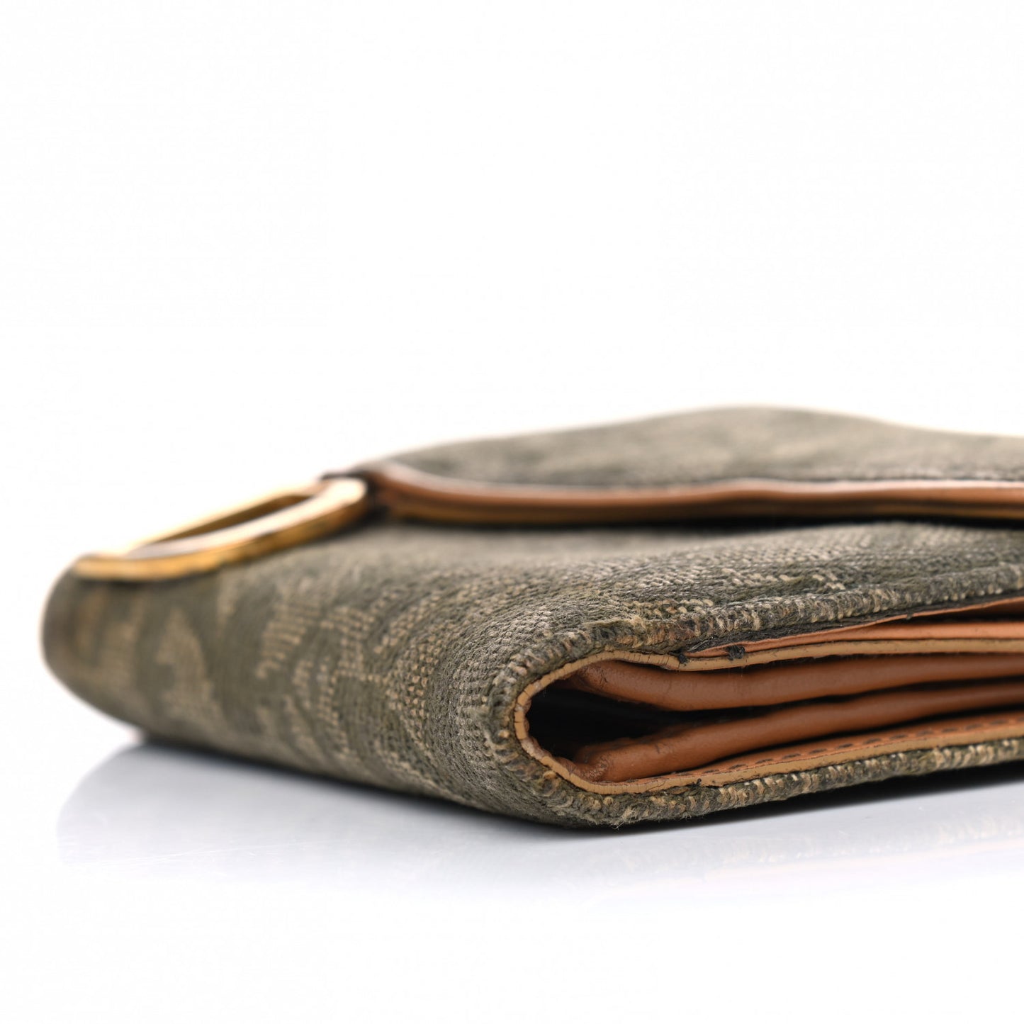Monogram Compact Saddle Wallet Green