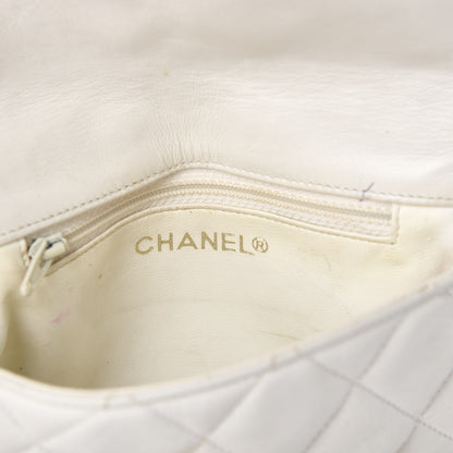 Chanel Lambskin Quilted Flap Waist Belt Bag White 6 of 14