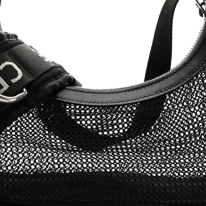 Celine Mesh Ava Trekking Shoulder Bag Black 8 of 10
