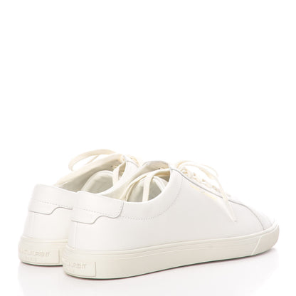 Saint Laurent Calfskin Andy Low Top Sneakers 38.5 White 4 of 11