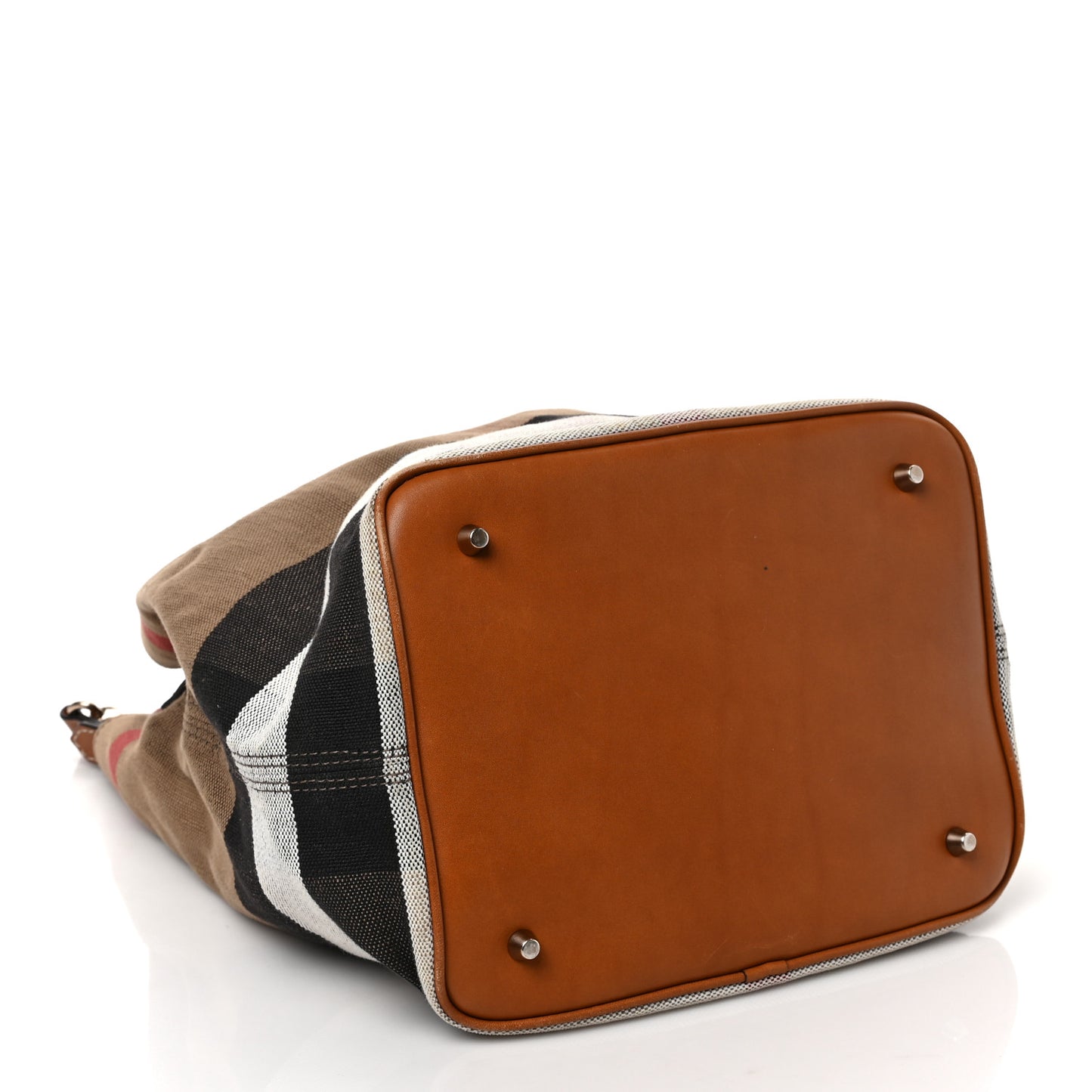 Canvas Mega Check Medium Ashby Hobo Saddle Brown