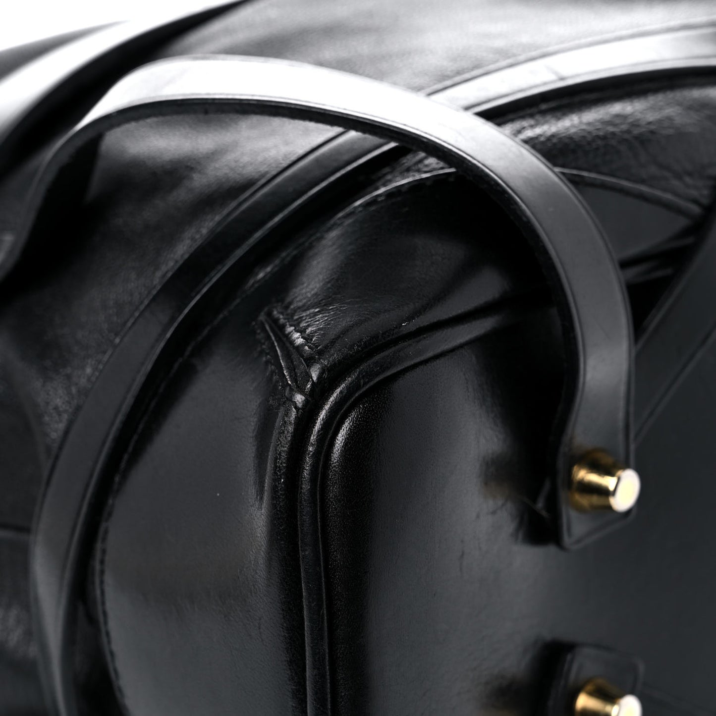 Soft Lambskin Bridle Calfskin Medium Gosford Hobo Black