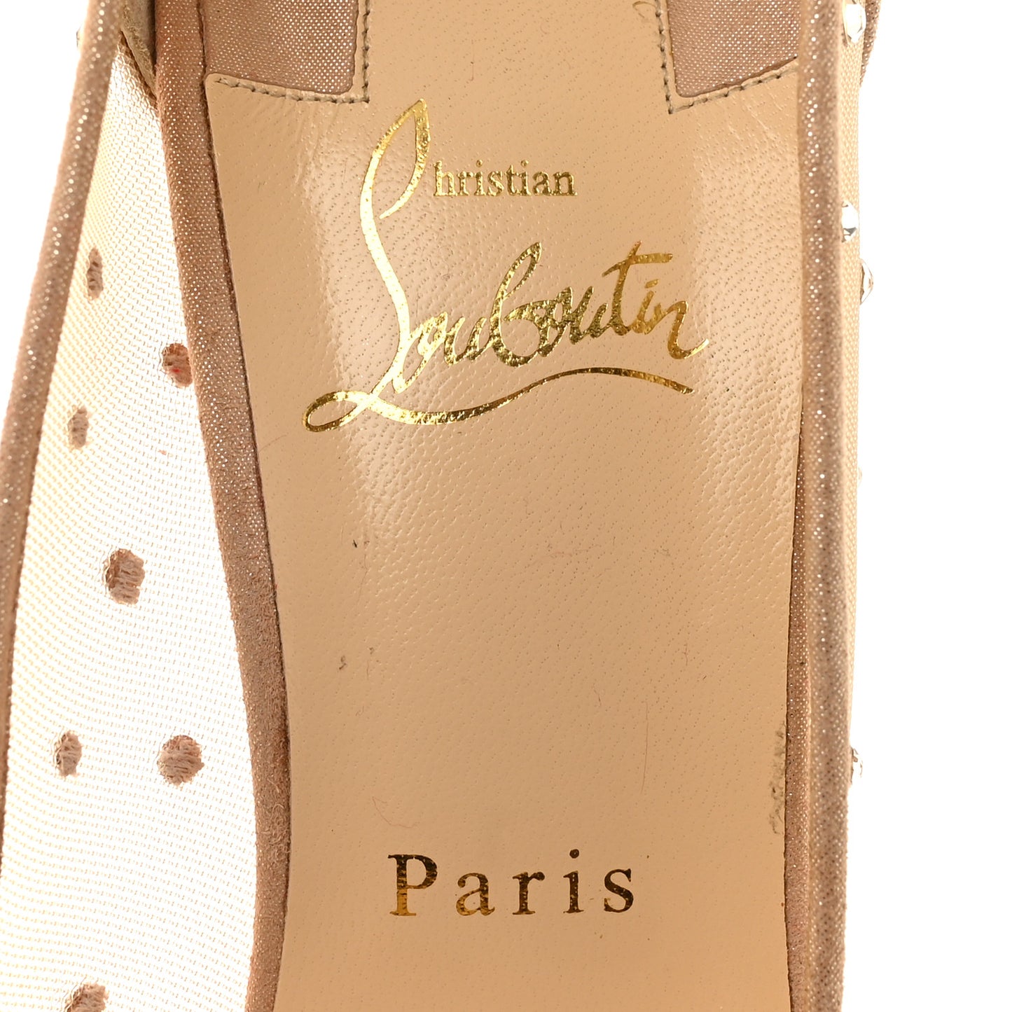 Suede Lame Crystal Strass Follies 100 Pumps 40 Light Silk