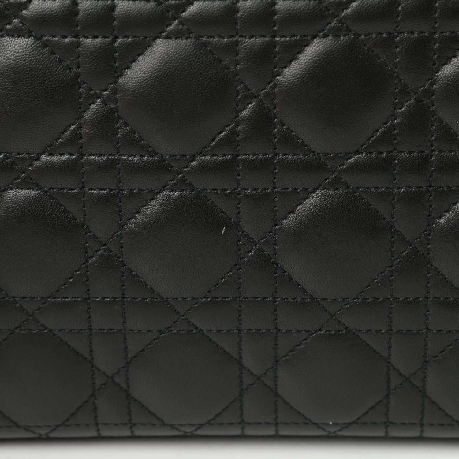 Christian Dior Lambskin Cannage Large Lady Dior Black 14 of 14