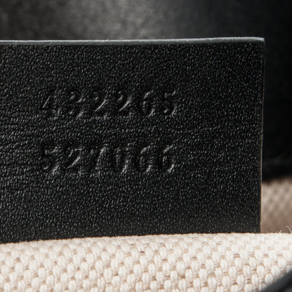 Gucci Calfskin Web GG Marmont Flap Chain Backpack Black 7 of 8