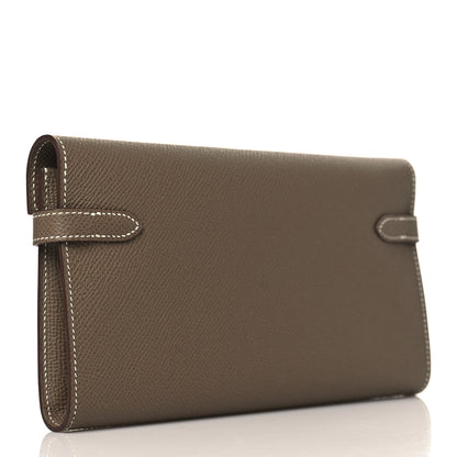Hermes Epsom Kelly Longue Wallet Etoupe 3 of 7