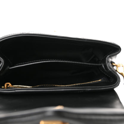 Saint Laurent Calfskin Y Quilted Monogram Toy Loulou Crossbody Bag Black 5 of 11