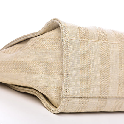 Chanel Mixed Fibers Striped Large Deauville Tote Beige 8 of 10
