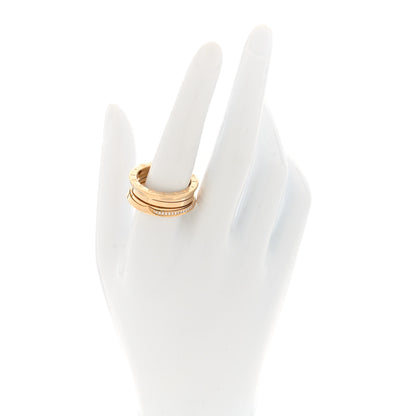Bulgari 18K Yellow Gold Diamond B.Zero1 Three-Band Ring 63 10.25 2 of 4