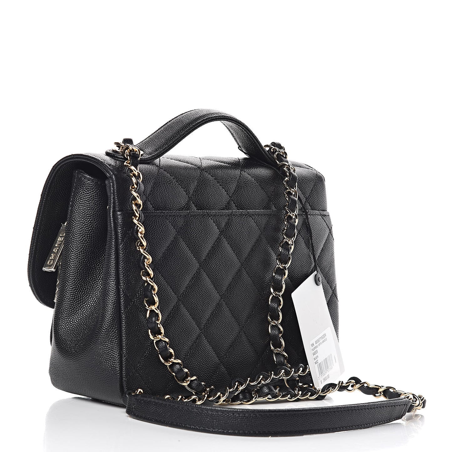 Caviar Quilted Medium Business Affinity Flap Black