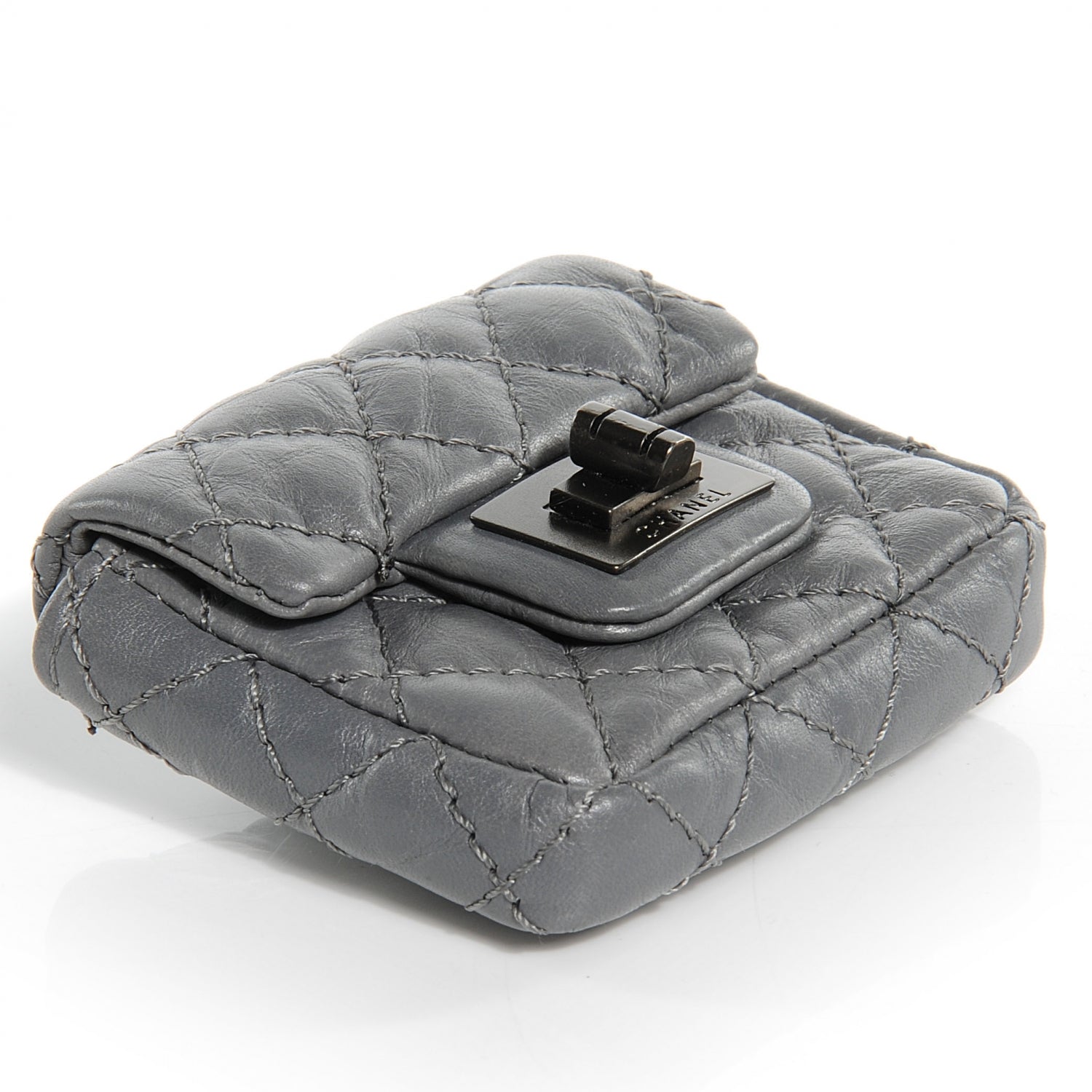 Chanel Leather Quilted Reissue Mini Belt Bag Grey 4 of 6