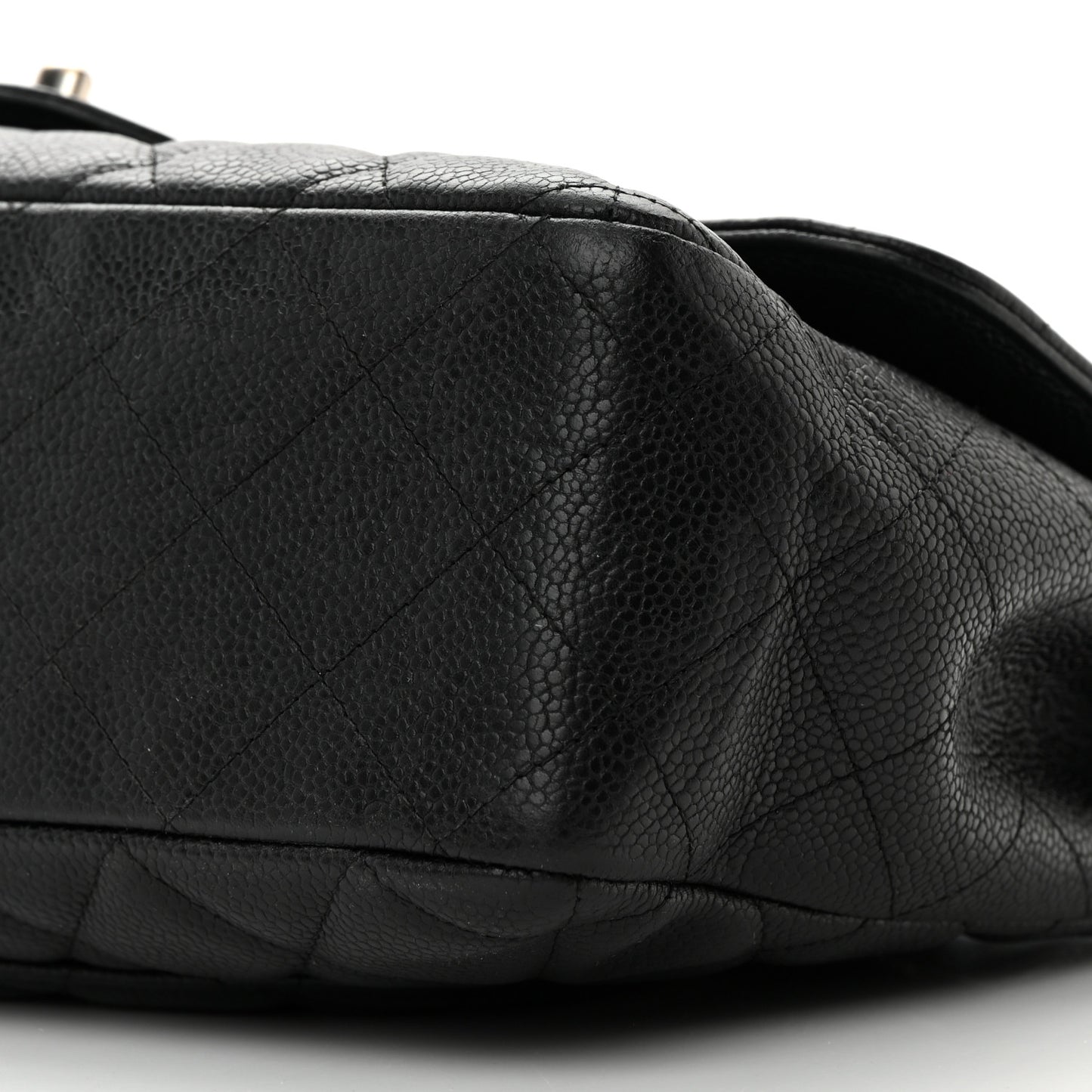 Caviar Quilted Jumbo Single Flap Black