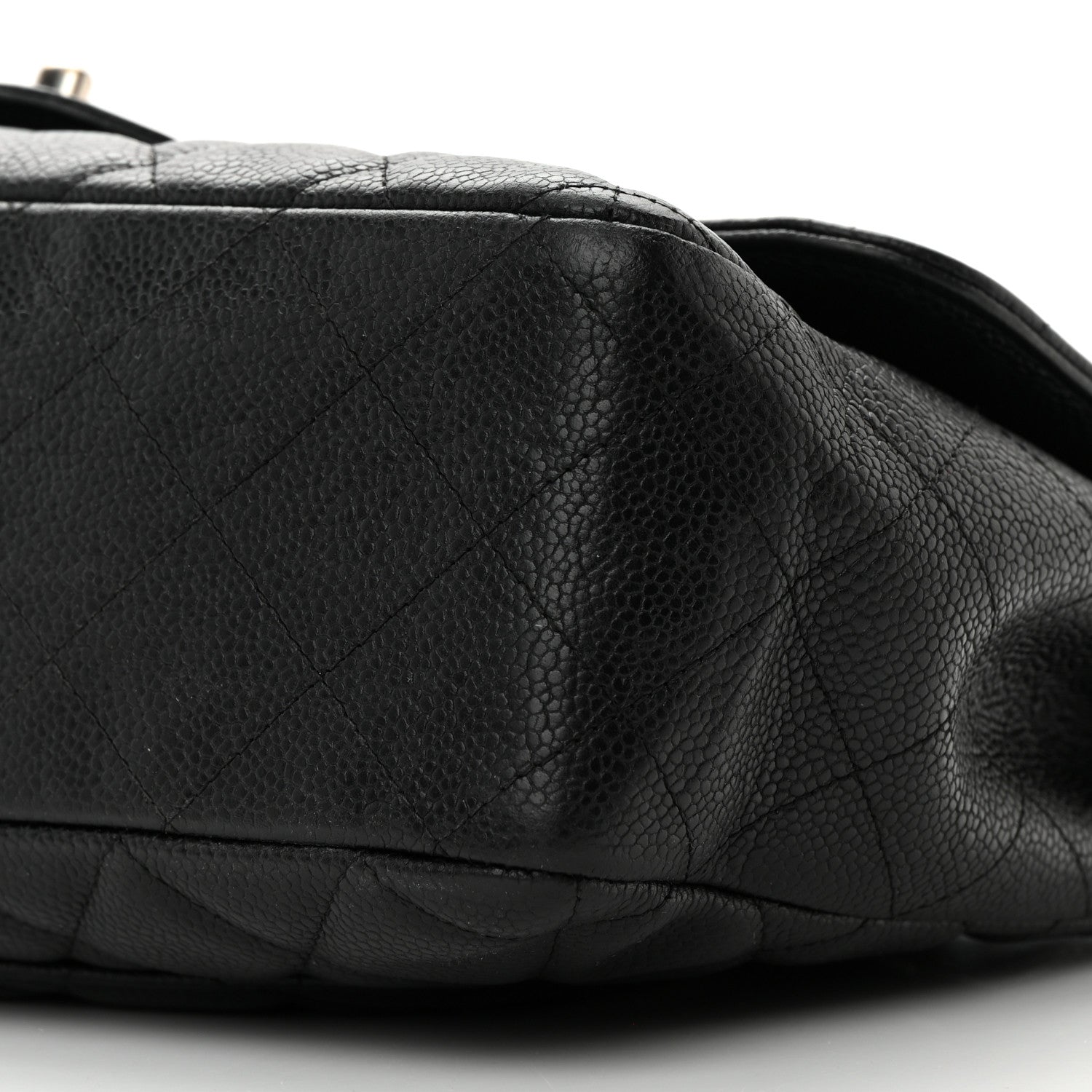 Chanel Caviar Quilted Jumbo Single Flap Black 10 of 14