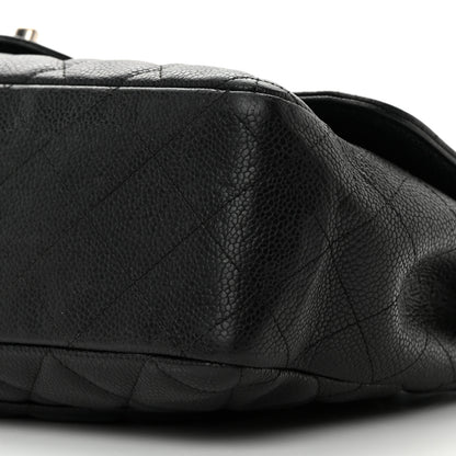 Chanel Caviar Quilted Jumbo Single Flap Black 10 of 14