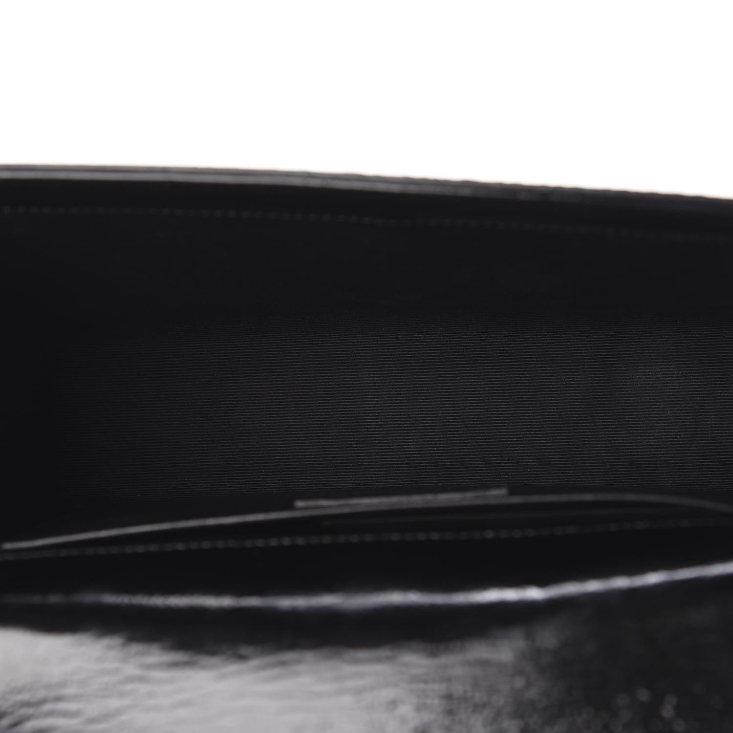 Saint Laurent Crackled Patent Medium Monogram Kate Satchel Black 5 of 8