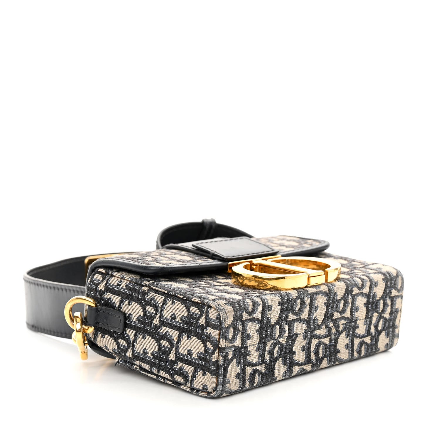 CHRISTIAN DIOR Oblique 30 Montaigne Box Bag Blue