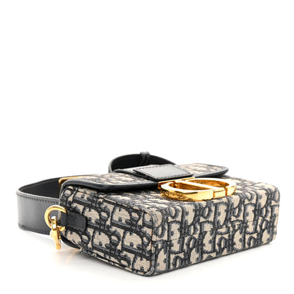 Christian Dior CHRISTIAN DIOR Oblique 30 Montaigne Box Bag Blue 4 of 11