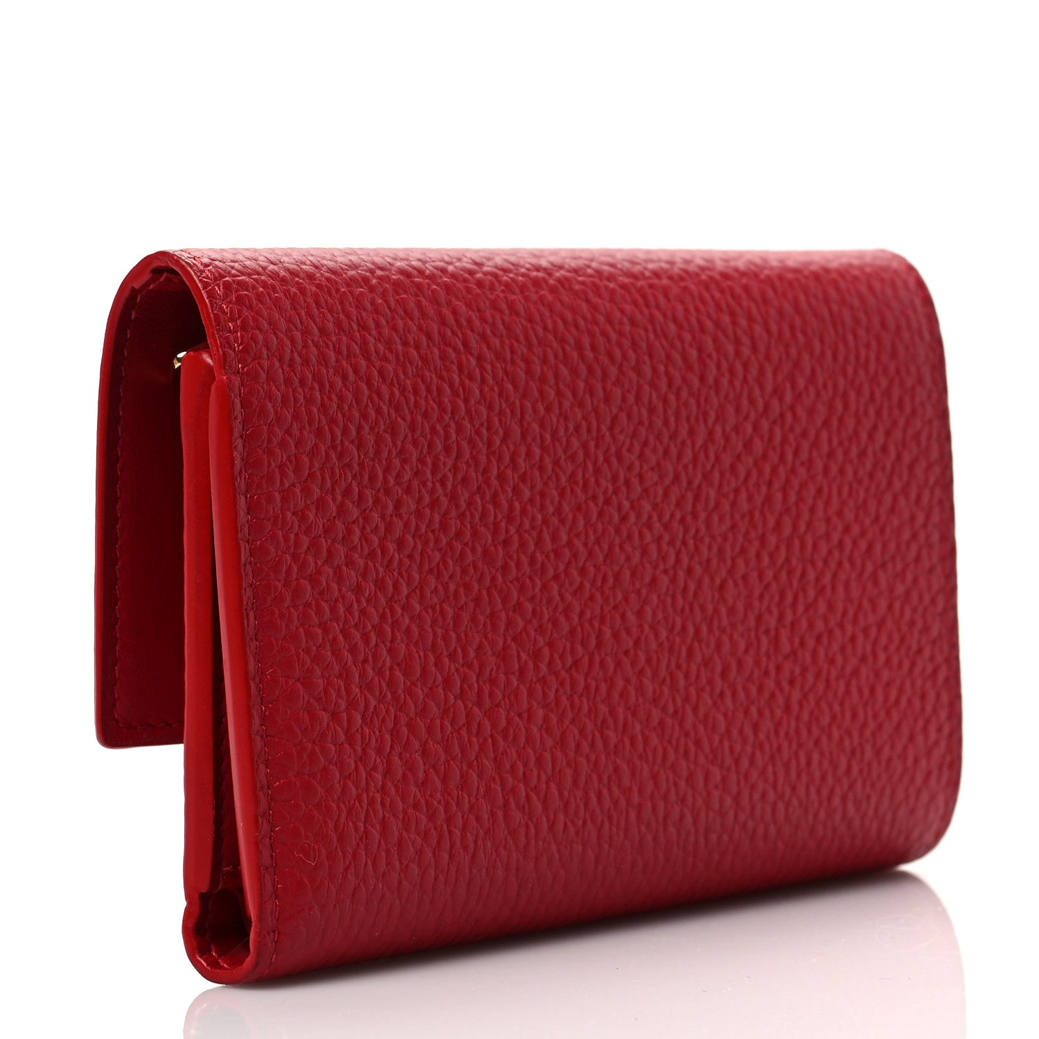 Louis Vuitton Taurillon Capucines Compact Wallet Rubis 3 of 6