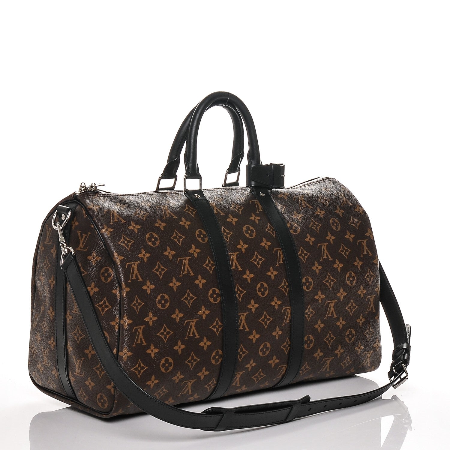 Louis Vuitton Monogram Macassar Keepall Bandouliere 45 3 of 6