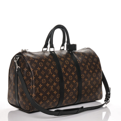 Louis Vuitton Monogram Macassar Keepall Bandouliere 45 3 of 6