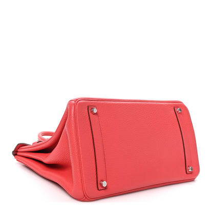 Hermes Taurillon Clemence Birkin 35 Bougainvillea 4 of 10