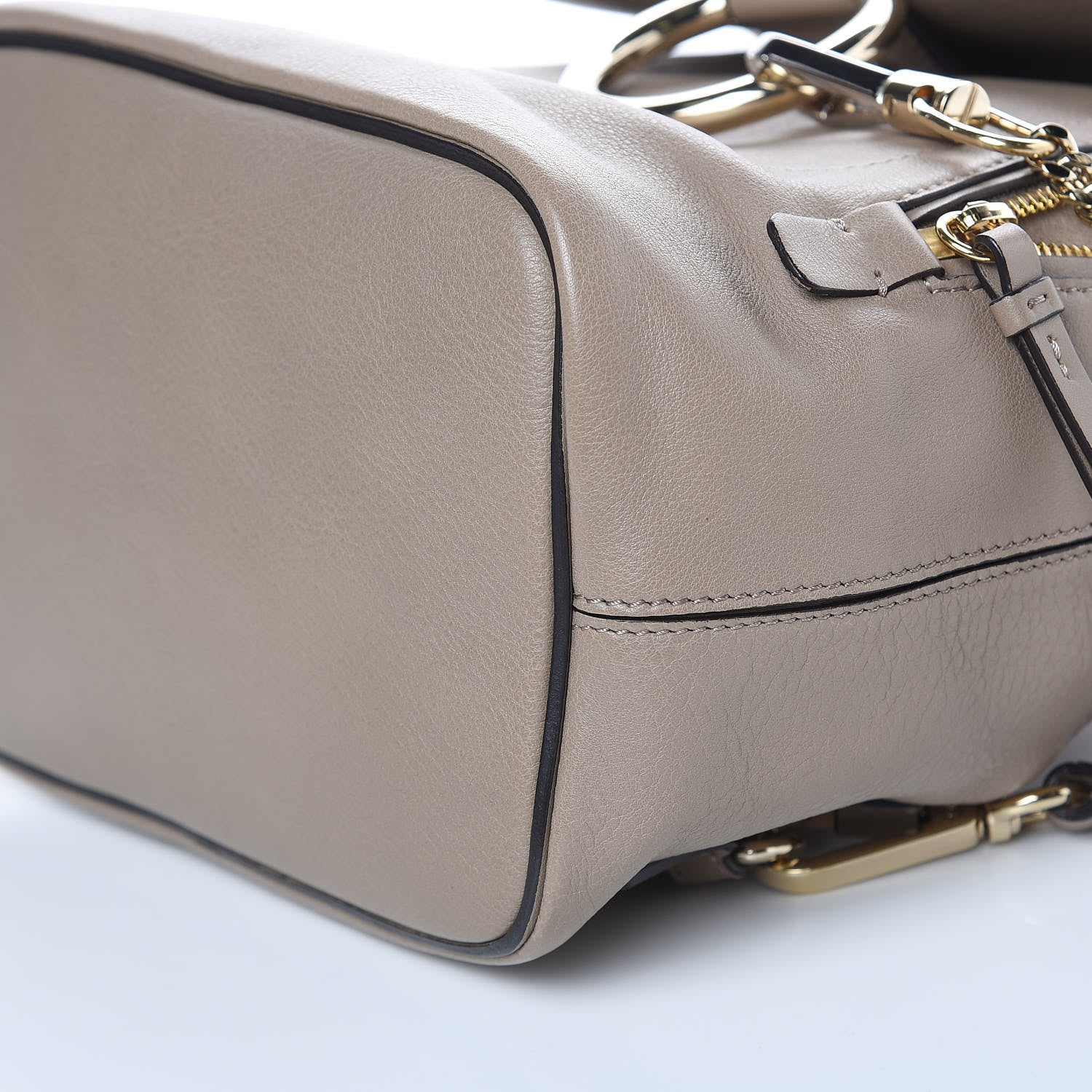 Chloe Suede Calfskin Small Faye Backpack Motty Grey 10 of 10