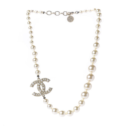 Chanel Graduated Pearl CC Short Necklace Gold 1 of 7