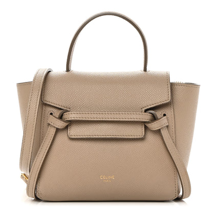 Celine Grained Calfskin Pico Belt Bag Light Taupe 1 of 18