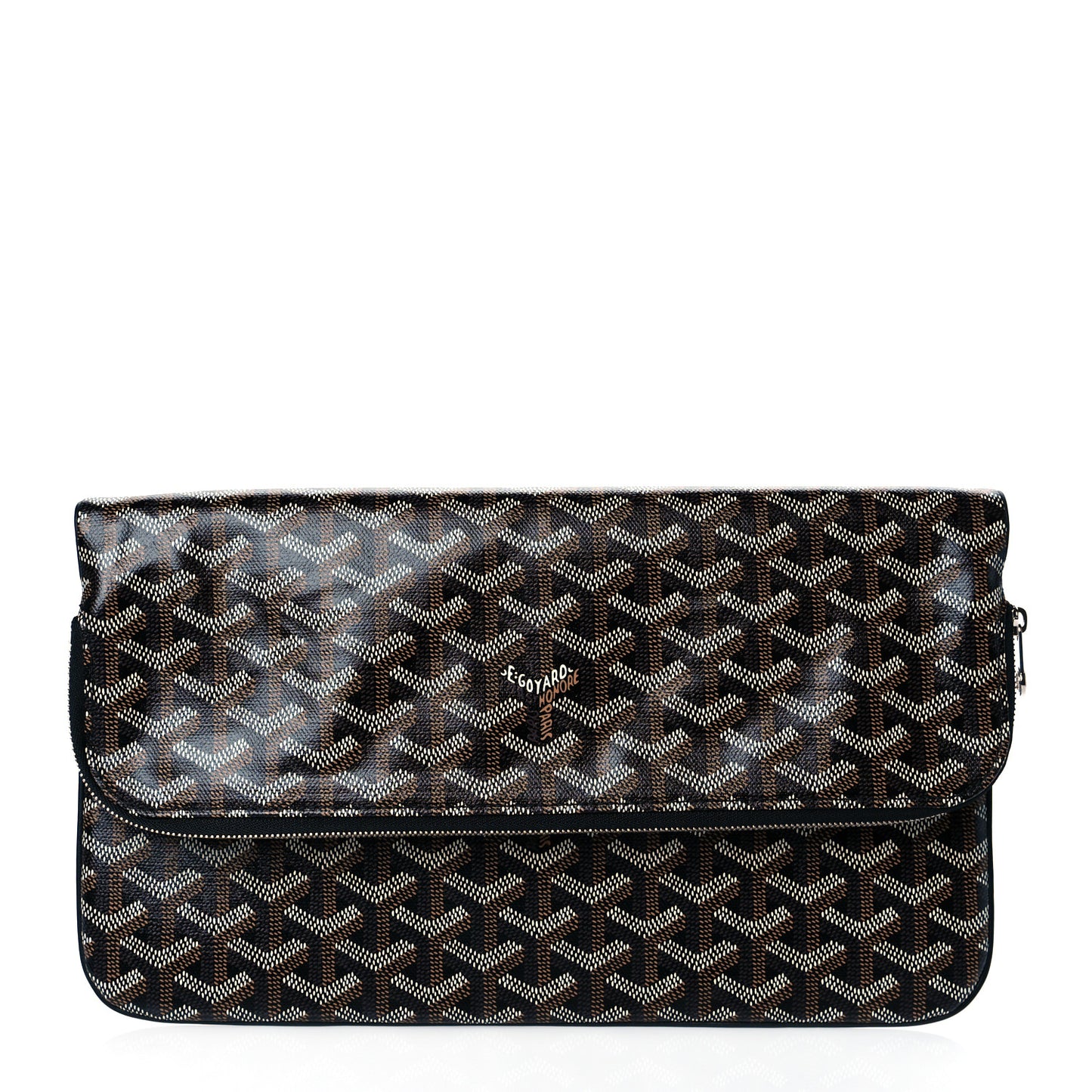 Goyardine Sainte Marie Soft Clutch Black