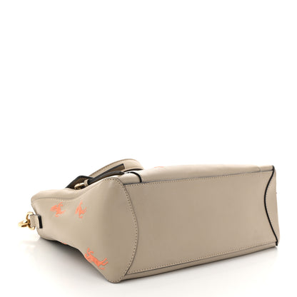 Chloe Smooth Calfskin Little Horses Embroidered Small Faye Day Shoulder Bag Pastel Grey 4 of 10