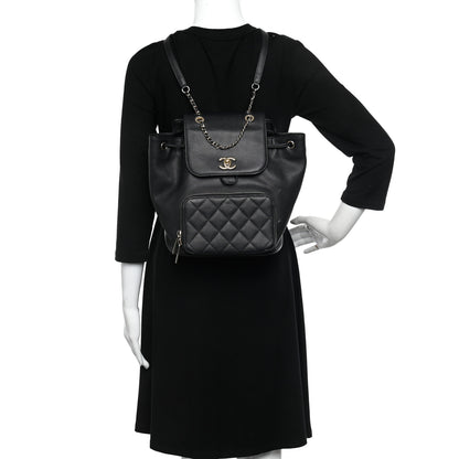 Chanel Caviar Quilted Business Affinity Backpack Black 2 of 12