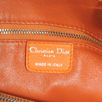 Christian Dior Woven Lady Dior Avenue Tote Orange 7 of 8