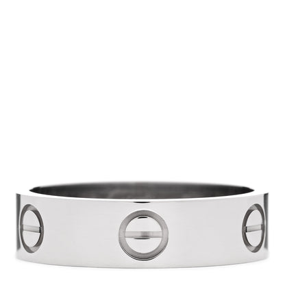 Cartier 18K White Gold 5.5mm LOVE Ring 58 8.25 1 of 5