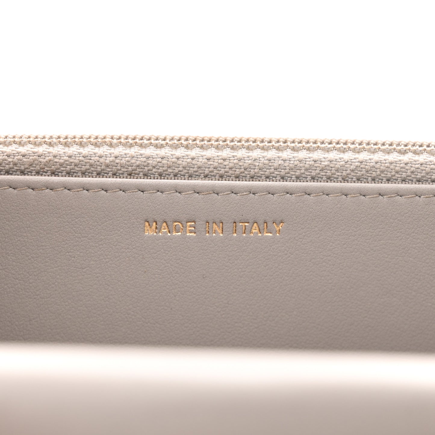 Caviar Quilted Boy Wallet On Chain WOC Grey