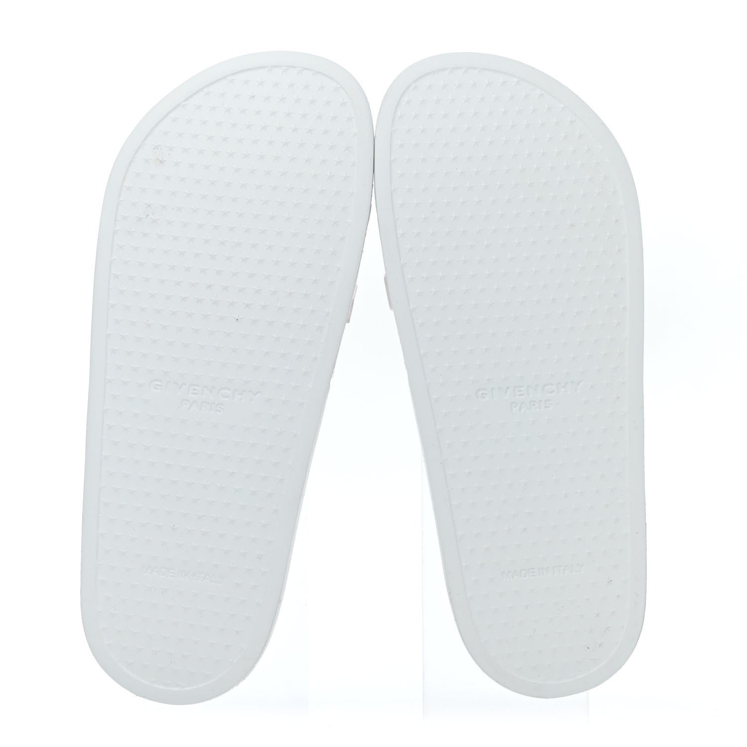 Givenchy Rubber Logo Womens Pool Slide Sandals 38 White Red 4 of 4