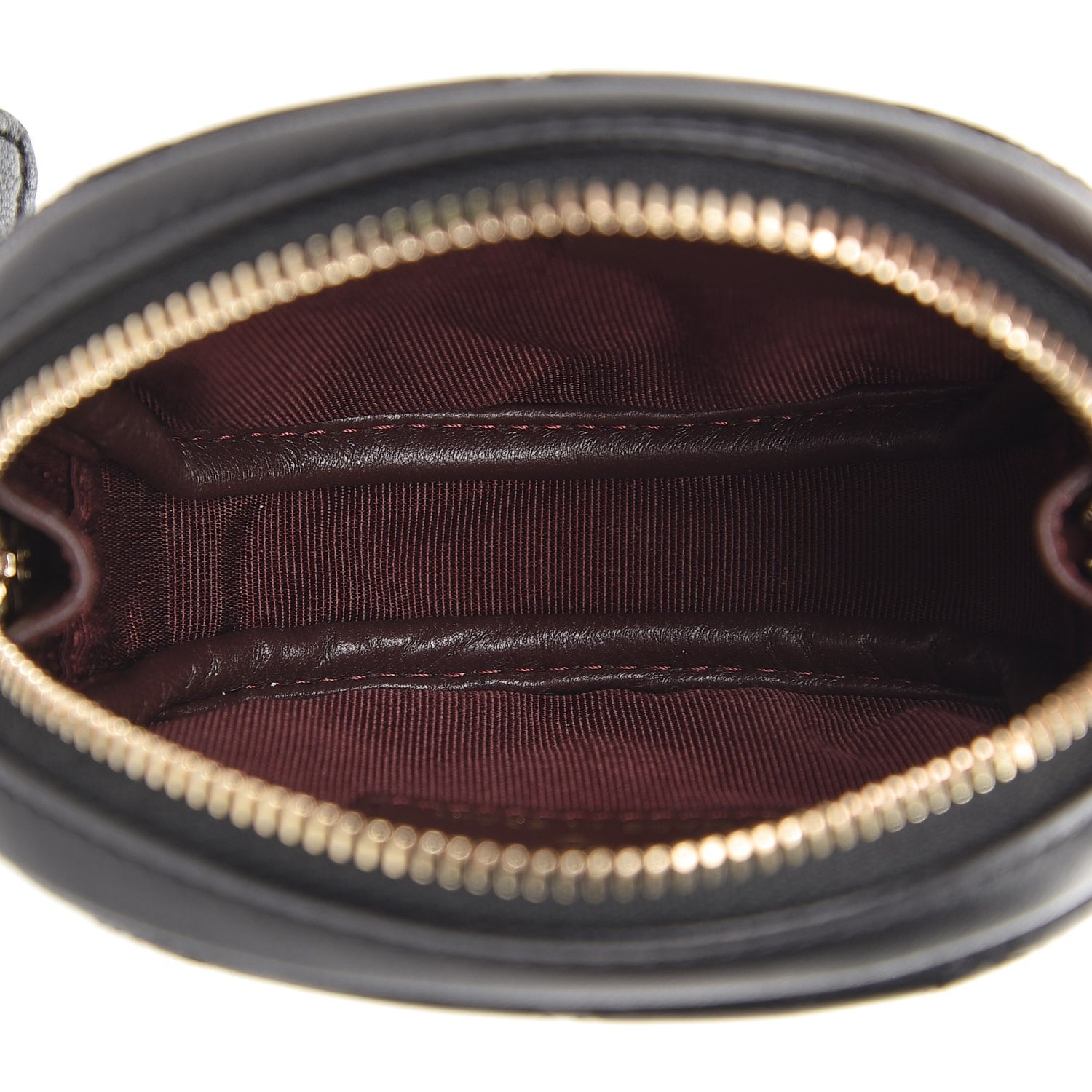Chanel Lambskin Quilted Zip Around Classic Coin Purse Black 5 of 8