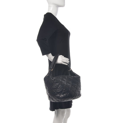 Chanel Lambskin Quilted Cloudy Bundle Hobo Black 2 of 17