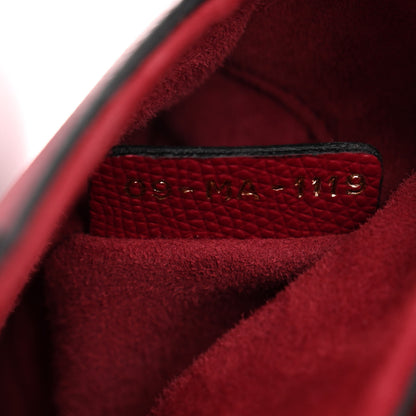 Christian Dior Grained Calfskin Mini Saddle Bag Red 7 of 10
