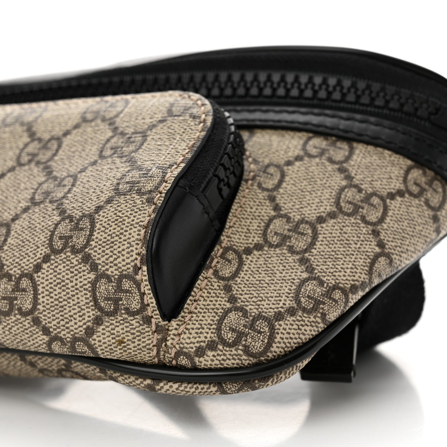 GG Supreme Monogram Belt Bag Black
